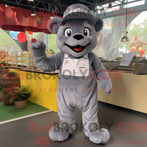 Gray Steak mascot costume...