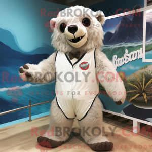 Cream Sloth Bear mascot...