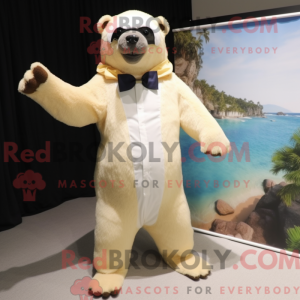 Cream Sloth Bear mascot...