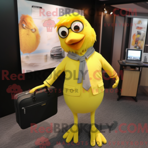 Yellow Canary mascot...