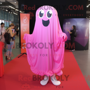 Postava maskota Pink Ghost...