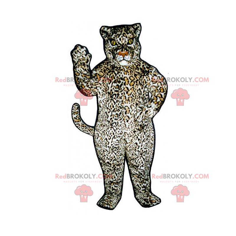 Panther-Maskottchen mit großen Flecken - Redbrokoly.com