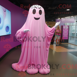 Pink Ghost-maskotdraktfigur...