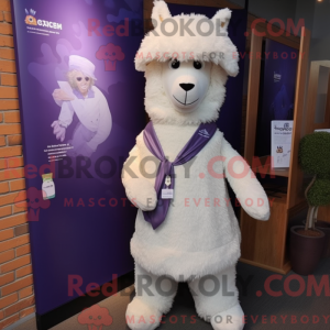 Lavender Alpaca mascot...