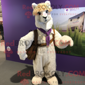 Lavender Alpaca mascot...
