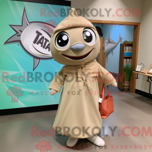 Tan Tuna mascot costume...