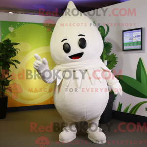 White Turnip mascot costume...