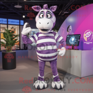 Lavender Zebra mascot...