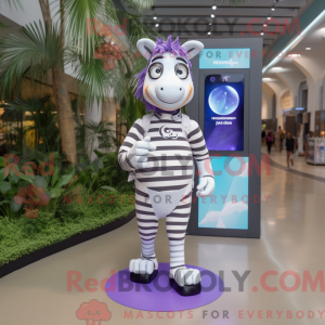 Lavendel Zebra Maskottchen...