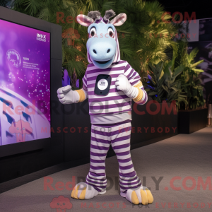 Lavender Zebra mascot...