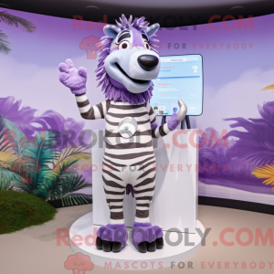 Lavender Zebra mascot...