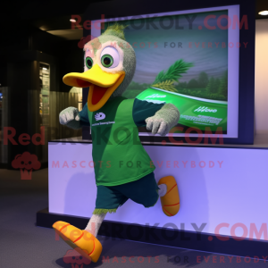 Green Gosling mascot...