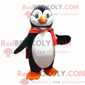 Máscara de pinguim amarrada...