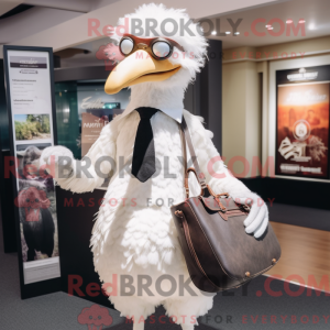 White Ostrich mascot...