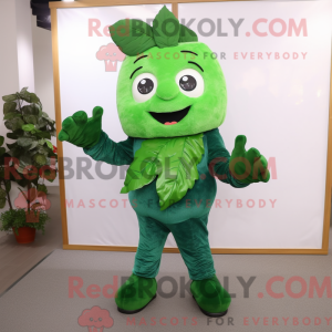 Skovgrøn spinat maskot...