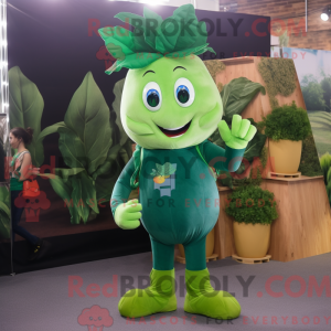 Forest Green Spinach mascot...