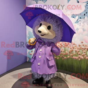 Lavendel pinnsvin maskot...