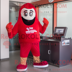 Postava maskota Red Ghost...