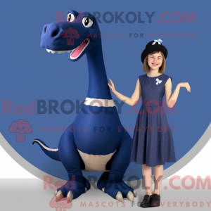 Navy Diplodocus maskot...