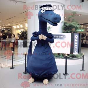 Navy Diplodocus maskot...