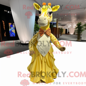 Yellow Giraffe mascot...