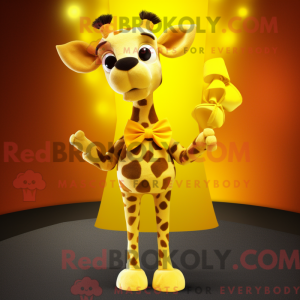 Yellow Giraffe mascot...