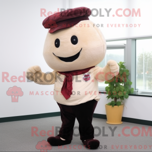 Beige Raspberry mascot...