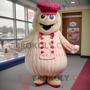 Beige Raspberry mascot...
