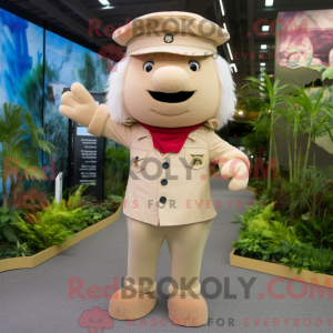 Beige Raspberry mascot...