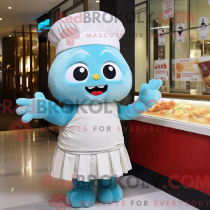 Himmelblå Dim Sum maskot...