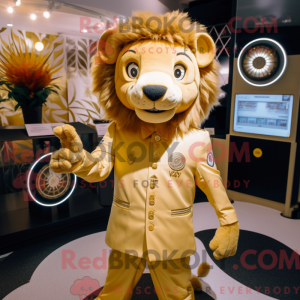 Gold Tamer Lion mascot...