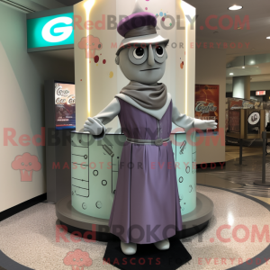 Gray Gyro mascot costume...