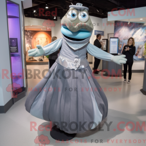 Gray Gyro mascot costume...