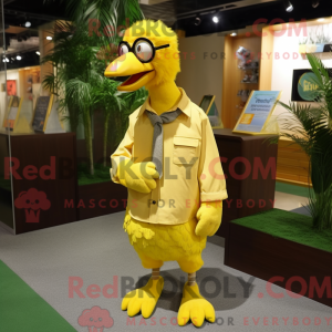Yellow Dodo Bird mascot...