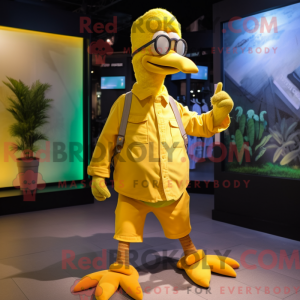 Yellow Dodo Bird mascot...