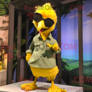 Yellow Dodo Bird mascot...