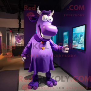 Purple Cow-maskotdraktfigur...