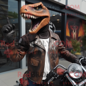 Rust Tyrannosaurus mascot...