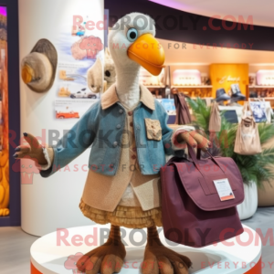 Beige Dodo Bird mascot...