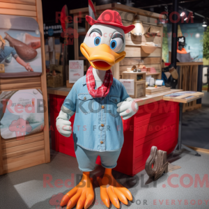 Postava maskota Red Duck...