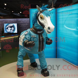 Cyan Quagga Maskottchen...
