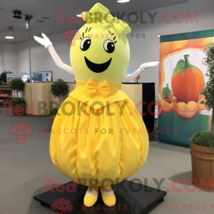 Citrongul græskar maskot...