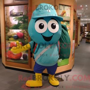 Teal Pepper mascottekostuum...