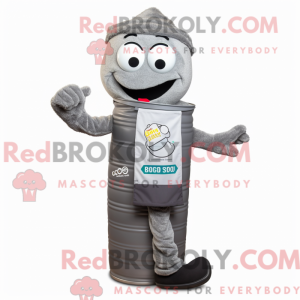 Grey Soda Can maskot...