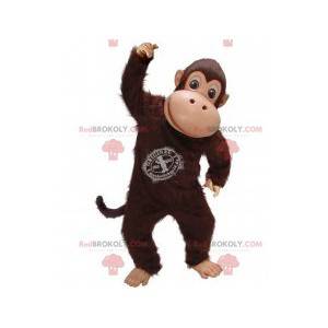 Mascotte scimmia marrone, costume da fatica Formato L (175-180 CM)