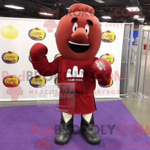 Maroon Boxing Glove mascot...