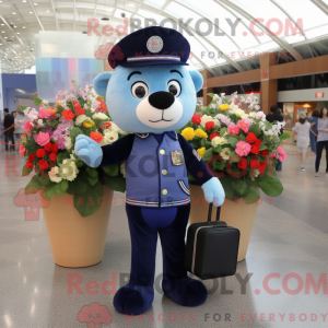 Navy Bouquet Of Flowers...