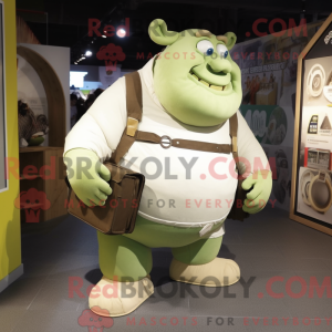 Cream Ogre maskot kostume...