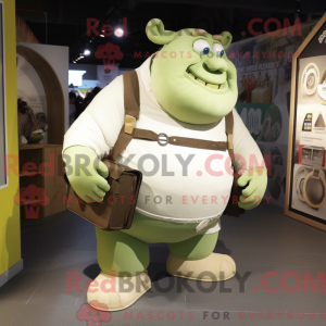 Crème Ogre mascottekostuum...