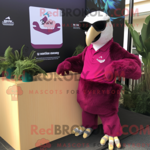 Magenta Vulture Maskottchen...